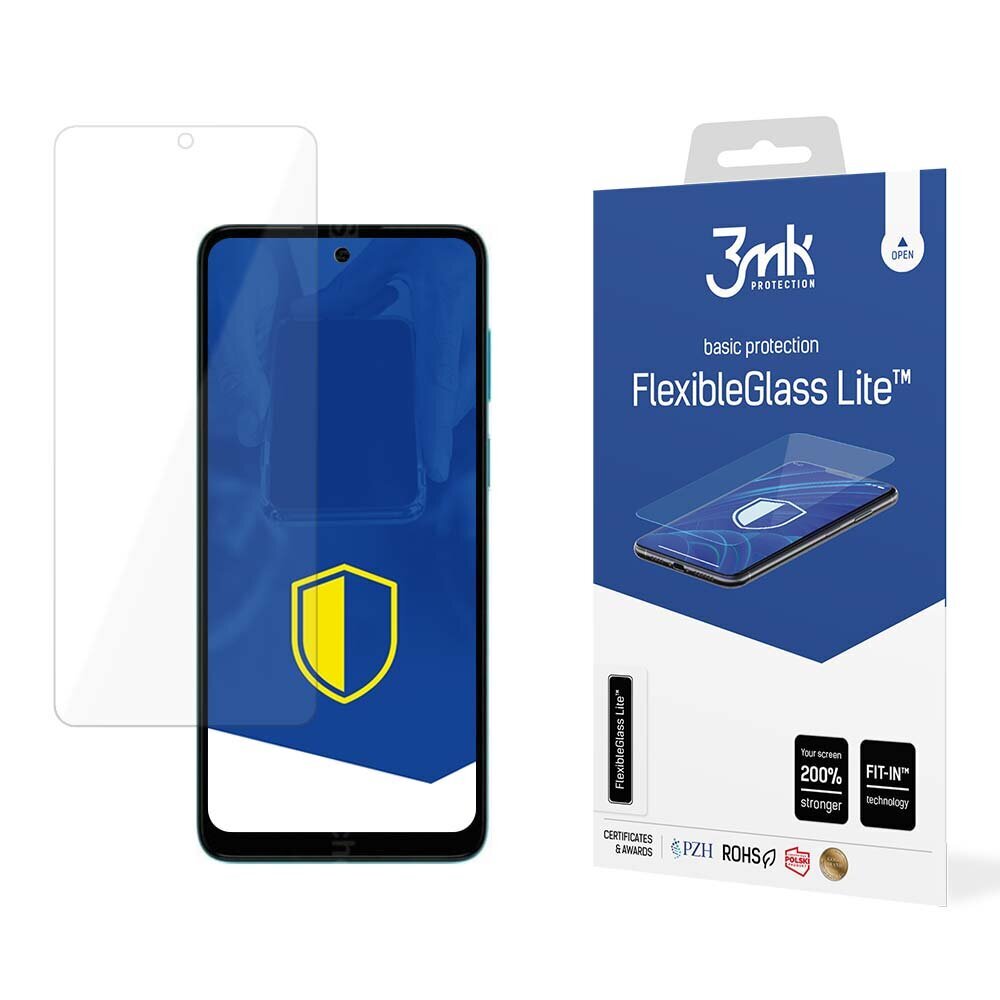 Motorola Moto E22s - 3mk FlexibleGlass Lite™ screen protector cena un informācija | Ekrāna aizsargstikli | 220.lv