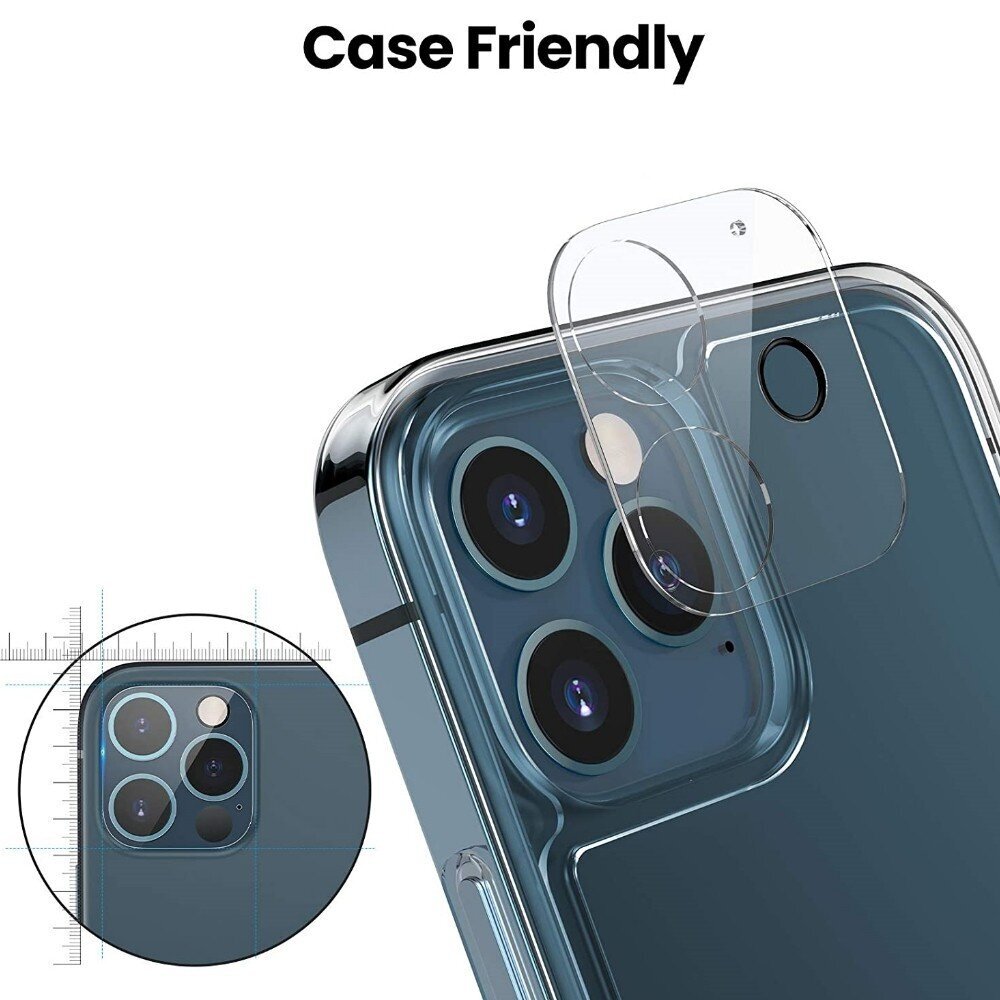 Aizsargstikls kameras 3D Apple iPhone 15 Plus cena un informācija | Ekrāna aizsargstikli | 220.lv