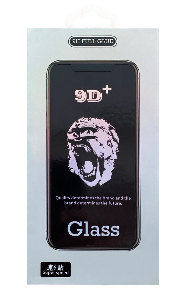 LCD aizsargstikls 9D Gorilla Apple iPhone 15 melns cena un informācija | Ekrāna aizsargstikli | 220.lv