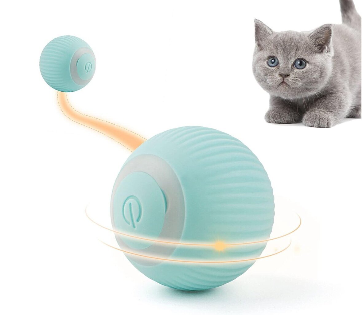 Interaktīva viedā bumba kaķiem Smart Cat Ball цена и информация | Rotaļlietas kaķiem | 220.lv