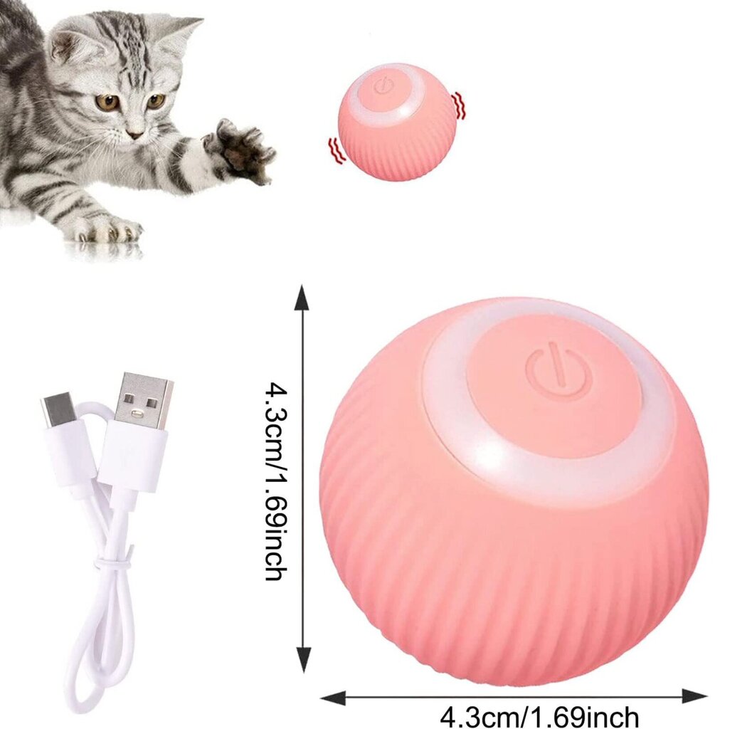 Интерактивный умный мячик для кошек Smart Cat Ball цена | 220.lv