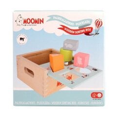Koka kluči ar kastīti Moomin Wooden Sorting Box cena un informācija | Rotaļlietas zīdaiņiem | 220.lv