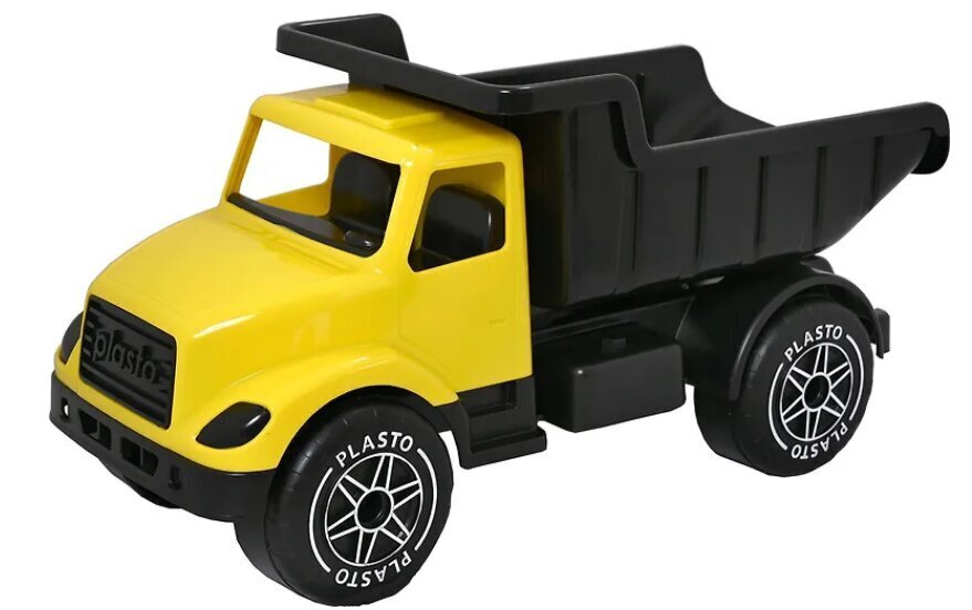 Liela kravas automašīna Plasto, 60 cm, melna cena un informācija | Rotaļlietas zēniem | 220.lv