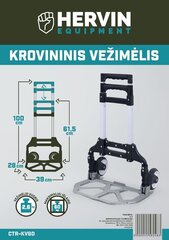 Kravas rati Hervin CTR-KV60 cena un informācija | Rokas instrumenti | 220.lv