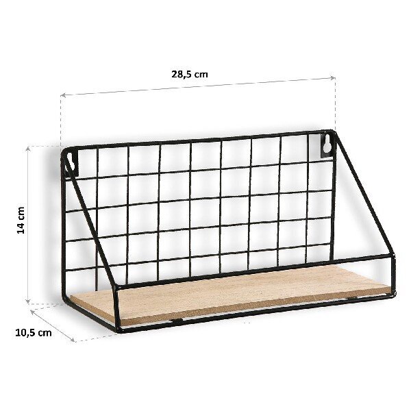 Plaukts Versa (10,5 x 14 x 28,5 cm) цена и информация | Plaukti | 220.lv