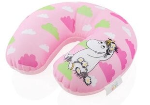 Дорожная подушка Moomin, 30,5 x 26,5 см, розовая цена и информация | Аксессуары для автокресел | 220.lv