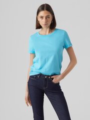Vero Moda sieviešu t-krekls 10243889*07, gaiši zils/bachelor 5715418120015 cena un informācija | T-krekli sievietēm | 220.lv