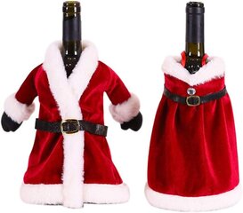 Новогоднее украшение на бутылку Дед Мороз цена и информация | Праздничные декорации | 220.lv