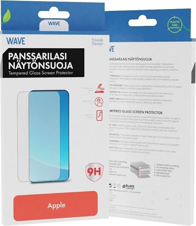 Wave Tempered Glass Screen Protector цена и информация | Ekrāna aizsargstikli | 220.lv