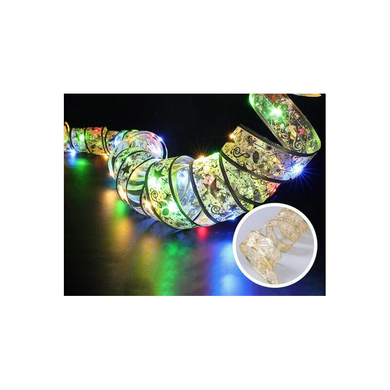 Ziemassvētku dekorācijas LED gaismas lente 1m RGB cena un informācija | Svētku dekorācijas | 220.lv
