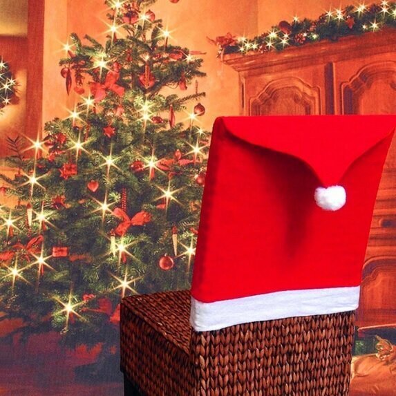 Ziemassvētku vecīša cepure - pārvalks krēslam cena un informācija | Svētku dekorācijas | 220.lv