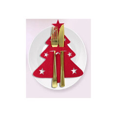 Ziemassvētku galda piederumu dekorācija 4 gab cena un informācija | Svētku dekorācijas | 220.lv