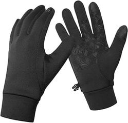 Зимние спортивные перчатки с сенсорным экраном, термоперчатки черные цена и информация | Женские перчатки | 220.lv