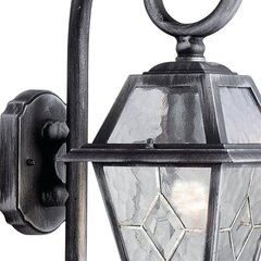 Searchlight уличный, фасадный настенный светильник Genoa, 1x60WxE27, IP44, серебряный, 1642 цена и информация | Уличное освещение | 220.lv