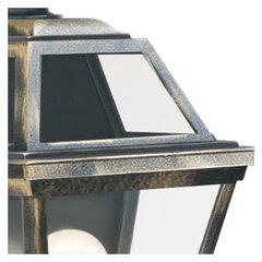 Searchlight уличный, фасадный настенный светильник NEW ORLEANS, 1xE27x60W, IP44, черный и золотой,1523 цена и информация | Уличное освещение | 220.lv