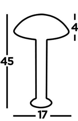 Searchlight dārza dekoratīvais gaismeklis, stabiņš Mushroom 15 W, 577 lm, 7264-450 цена и информация | Āra apgaismojums | 220.lv