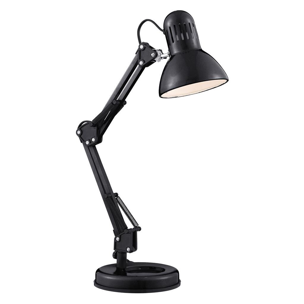 Searchlight galda lampa Desk Partners Hobby, 1xE27x60W, EU2429BK цена и информация | Galda lampas | 220.lv