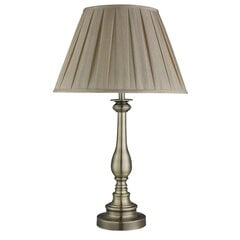 Searchlight galda lampa Flemish, 1xE27x60W, EU4023AB цена и информация | Настольные лампы | 220.lv