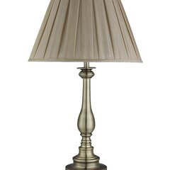 Searchlight galda lampa Flemish, 1xE27x60W, EU4023AB цена и информация | Настольные лампы | 220.lv