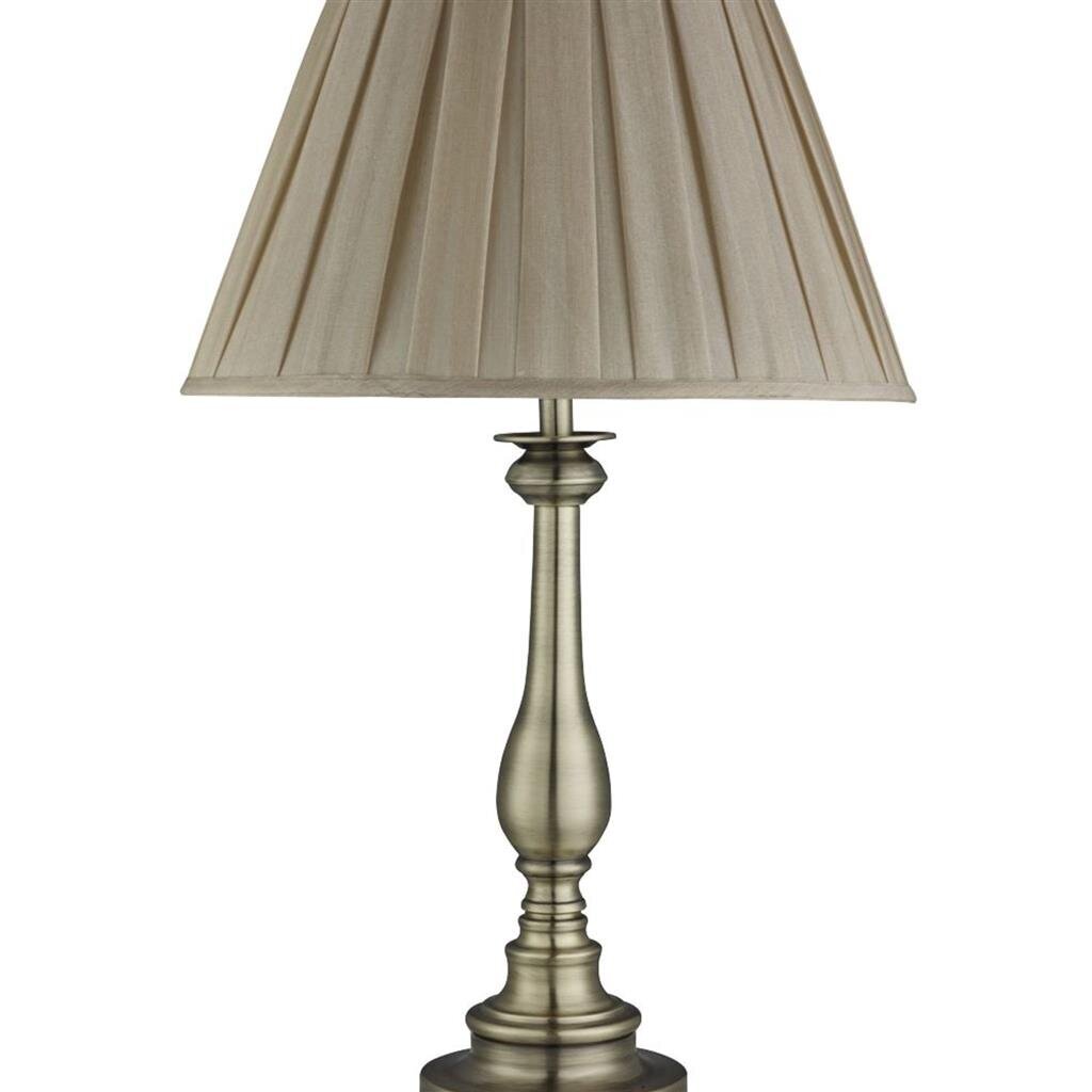 Searchlight galda lampa Flemish, 1xE27x60W, EU4023AB цена и информация | Galda lampas | 220.lv