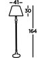 Searchlight stāvlampa Flemish 1x60WxE27, EU5029AB цена и информация | Stāvlampas | 220.lv