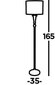 Searchlight stāvlampa Oscar 1x60WxE27, EU1012AB цена и информация | Stāvlampas | 220.lv