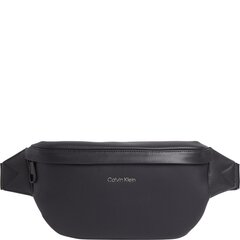 CALVIN KLEIN melna soma ap vidukli Pique waistbag cena un informācija | Sieviešu somas | 220.lv