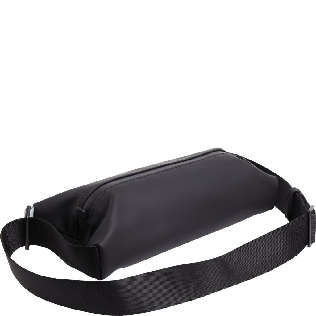 CALVIN KLEIN melna soma ap vidukli Rubberized waistbag цена и информация | Sieviešu somas | 220.lv