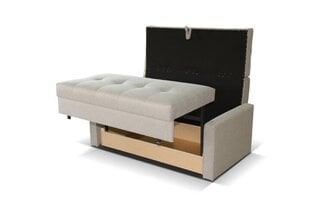 Dīvāns gulta IVA 3 Gold, pelēka kaina ir informacija | Dīvāni | 220.lv