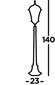 Searchlight dārza apgaismojums, STABS Capri, 1x60WxE27, IP23, brūns, 1568 цена и информация | Āra apgaismojums | 220.lv