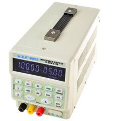 WEP 3005D labaratorijas barošanas bloks (0-30V,5A, LCD) cena un informācija | Barošanas avoti | 220.lv
