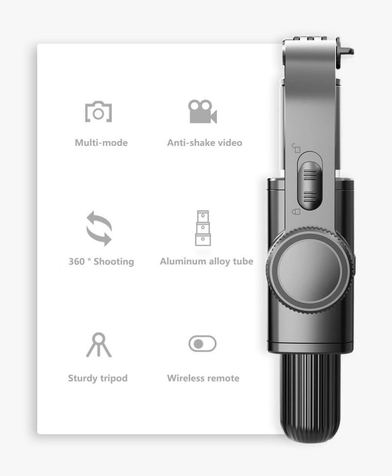3-v-1 Gimbal 360° Attēla stabilizators Selfie pauze Statīvs Tripods цена и информация | Auto turētāji | 220.lv
