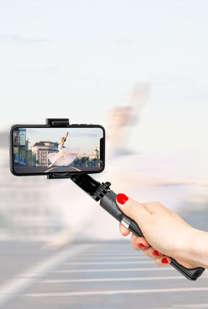 3-v-1 Gimbal 360° Attēla stabilizators Selfie pauze Statīvs Tripods cena un informācija | Auto turētāji | 220.lv