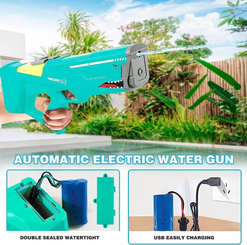 Elektriskā ūdens pistole Airi 2131, zaļš cena un informācija | Ūdens, smilšu un pludmales rotaļlietas | 220.lv