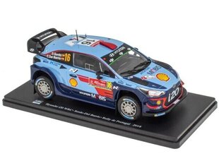 Hyundai i20 WRC Rallye de Portugal 2018 Sordo - Del Barrio HACHETTE 1:24 WRC004 cena un informācija | Kolekcionējamie modeļi | 220.lv