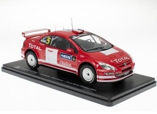 Peugeot 307 WRC Neste Rallye Finland 2004 Gronholm - Rautiainen HACHETTE 1:24 WRC050 cena un informācija | Kolekcionējamie modeļi | 220.lv