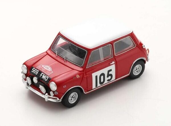 Morris Cooper S #105 Monte Carlo Rally 1964 Rauno Aaltonen - Tony Ambrose SPARK 1:43 S1192 cena un informācija | Kolekcionējamie modeļi | 220.lv