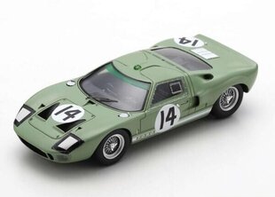 Ford GT40 #14 24H Le Mans 1965 J. Whitmore - I. Ireland SPARK 1:43 S4534 cena un informācija | Kolekcionējamie modeļi | 220.lv