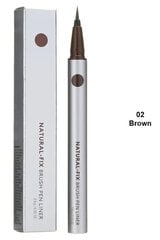 Подводка для глаз Missha, коричневая, Natural Fix Brush Pen Liner Brown 0,6 г цена и информация | Тушь, средства для роста ресниц, тени для век, карандаши для глаз | 220.lv