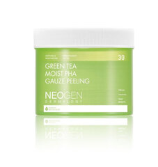 Pīlinga spilventiņi ar mitrinošu efektu Neogen Dermalogy Green Tea Moist PHA Gauze Peeling, 30 gab. cena un informācija | Sejas ādas kopšana | 220.lv