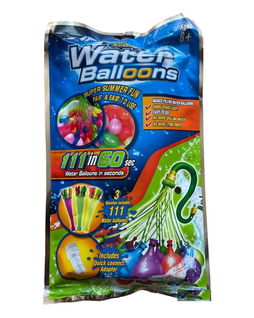 Ūdens baloni 111 gab. cena un informācija | Ūdens, smilšu un pludmales rotaļlietas | 220.lv