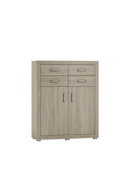 Комод ADRK Furniture Bahar, 110x40x136 см, коричневый цвет цена и информация | Комоды | 220.lv