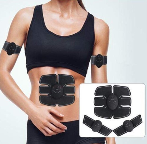 Elektriskais muskuļu stimulators Renkai Smart Fitness 5in1, melns цена и информация | Vēdera preses trenažieri | 220.lv