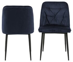 2-u krēslu komplekts Actona Brooke, zils cena un informācija | Virtuves un ēdamistabas krēsli | 220.lv