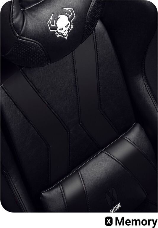 Spēļu krēsls Diablo X-Horn King Size, melns cena un informācija | Biroja krēsli | 220.lv