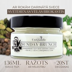 UniQandle sojas vaska svece Sunday Brunch cena un informācija | Sveces un svečturi | 220.lv