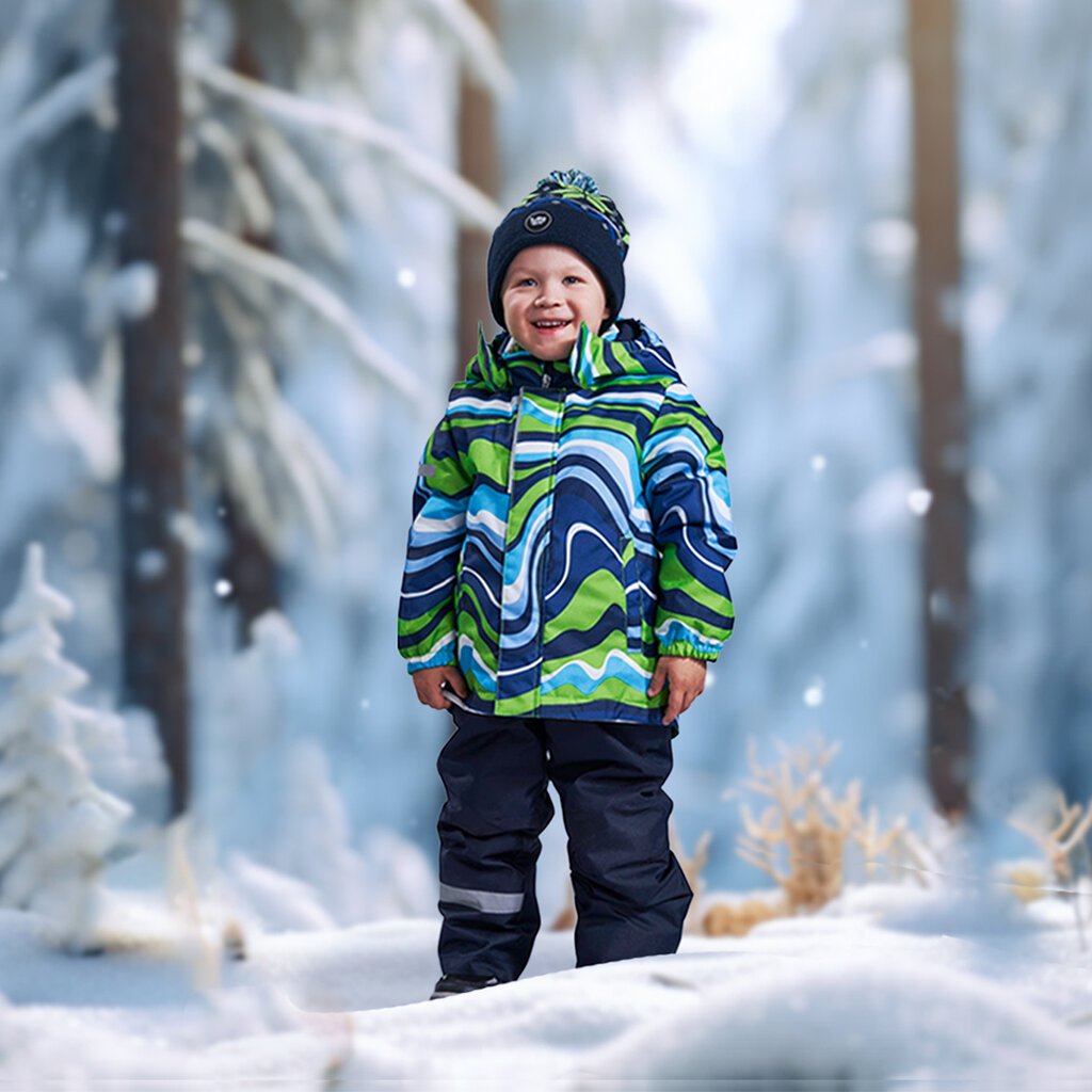 Tutta by Reima bērnu ziemas komplekts SIRRI, raibi zaļš cena un informācija | Ziemas apģērbs bērniem | 220.lv
