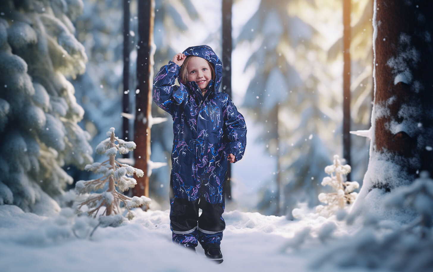 Tutta by Reima bērnu ziemas kombinezons SIRIUS, raibi tumši zils cena un informācija | Ziemas apģērbs bērniem | 220.lv