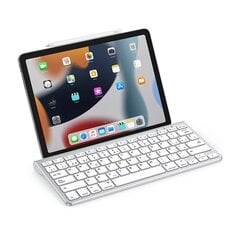 Bezvadu iPad tastatūra Omoton ar planšetdatora turētāju (sudraba) цена и информация | Аксессуары для планшетов, электронных книг | 220.lv