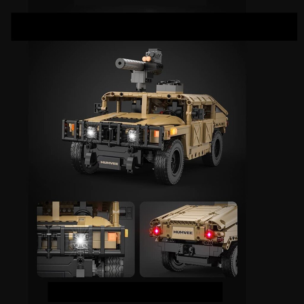 Militārais Humvee Off-Roader Cada Remote-controlled 628 el. cena un informācija | Konstruktori | 220.lv